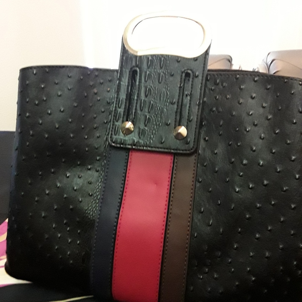 Veagan leather double handled